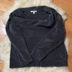 Vintage Grey Cowl Neck Sweater